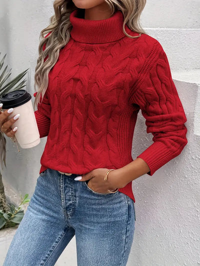 Armelle – Elegant og behagelig kabelstrikket sweater