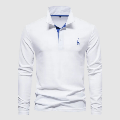 Audrey -Elegant langærmet poloshirt