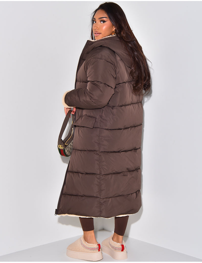 Amber - Elegant Vendbar Lang Jakke