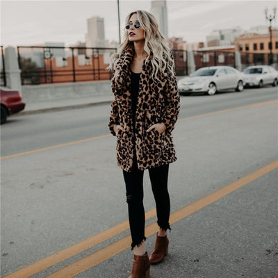 Chica – Damejakke med leopardprint