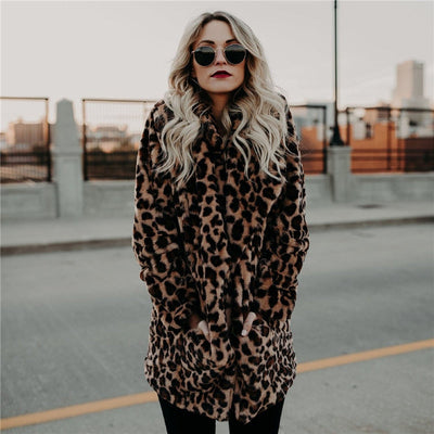 Chica – Damejakke med leopardprint