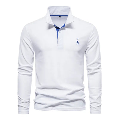 Audrey -Elegant langærmet poloshirt