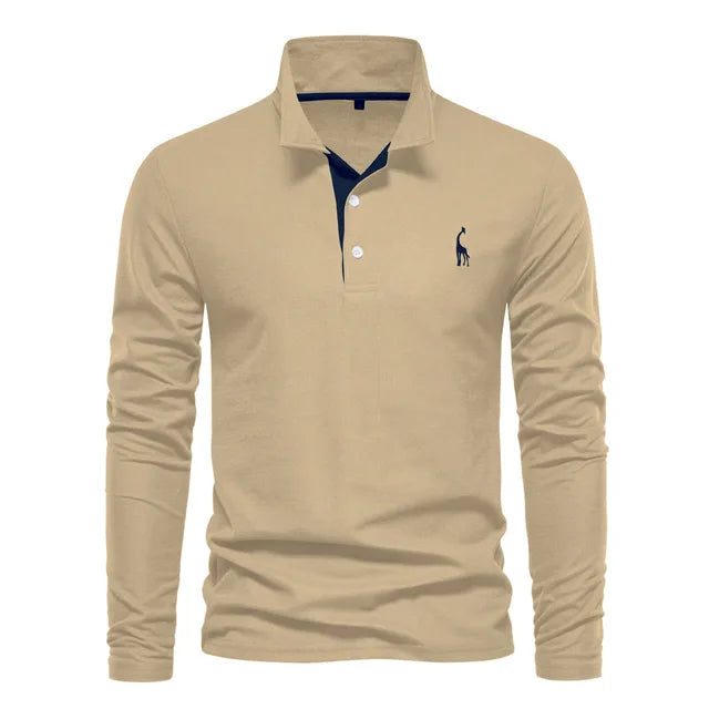 Audrey -Elegant langærmet poloshirt