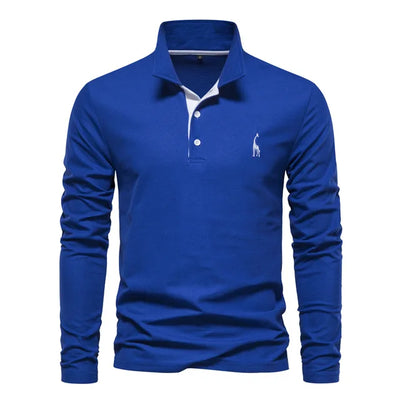 Audrey -Elegant langærmet poloshirt