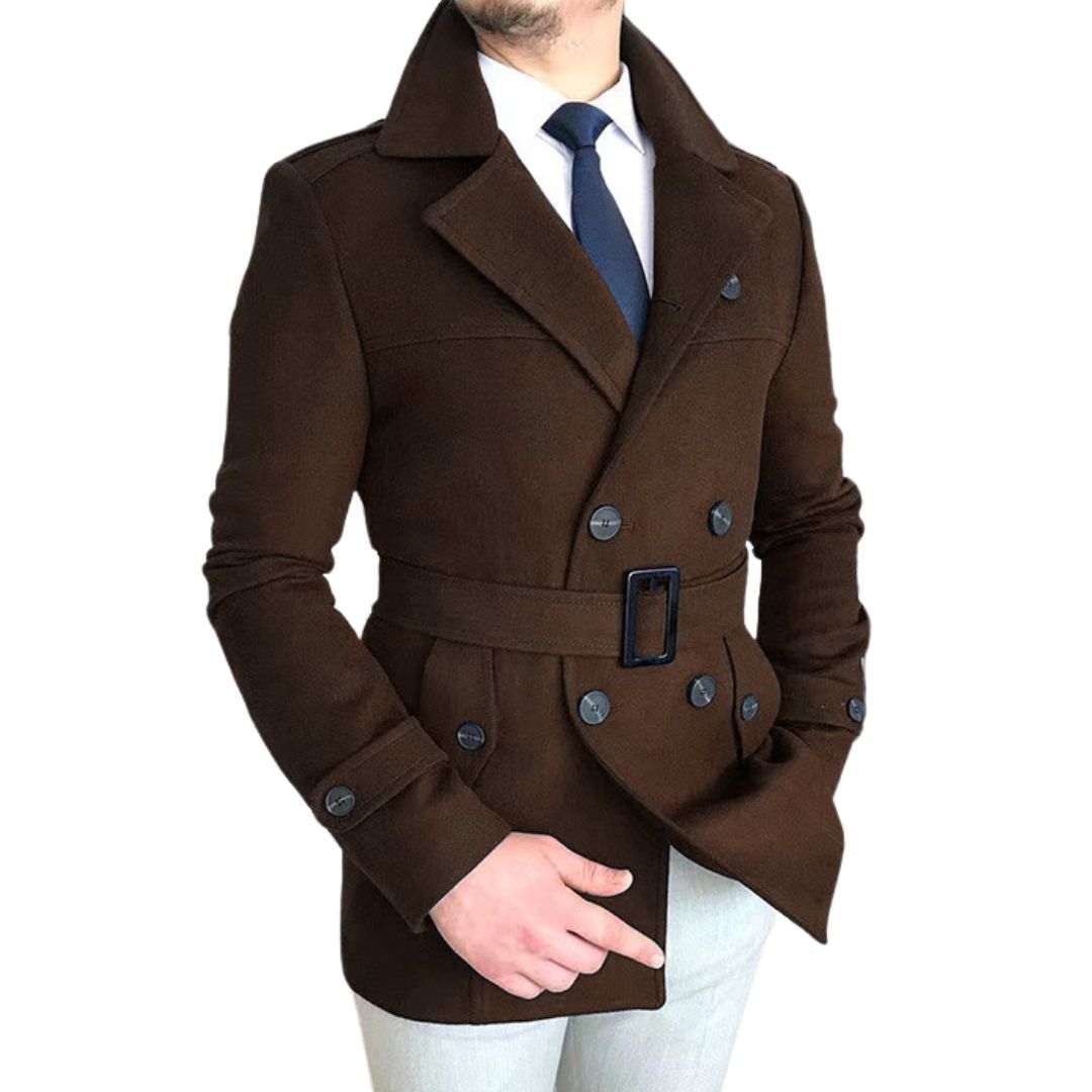 Oliver - Uld trenchcoat