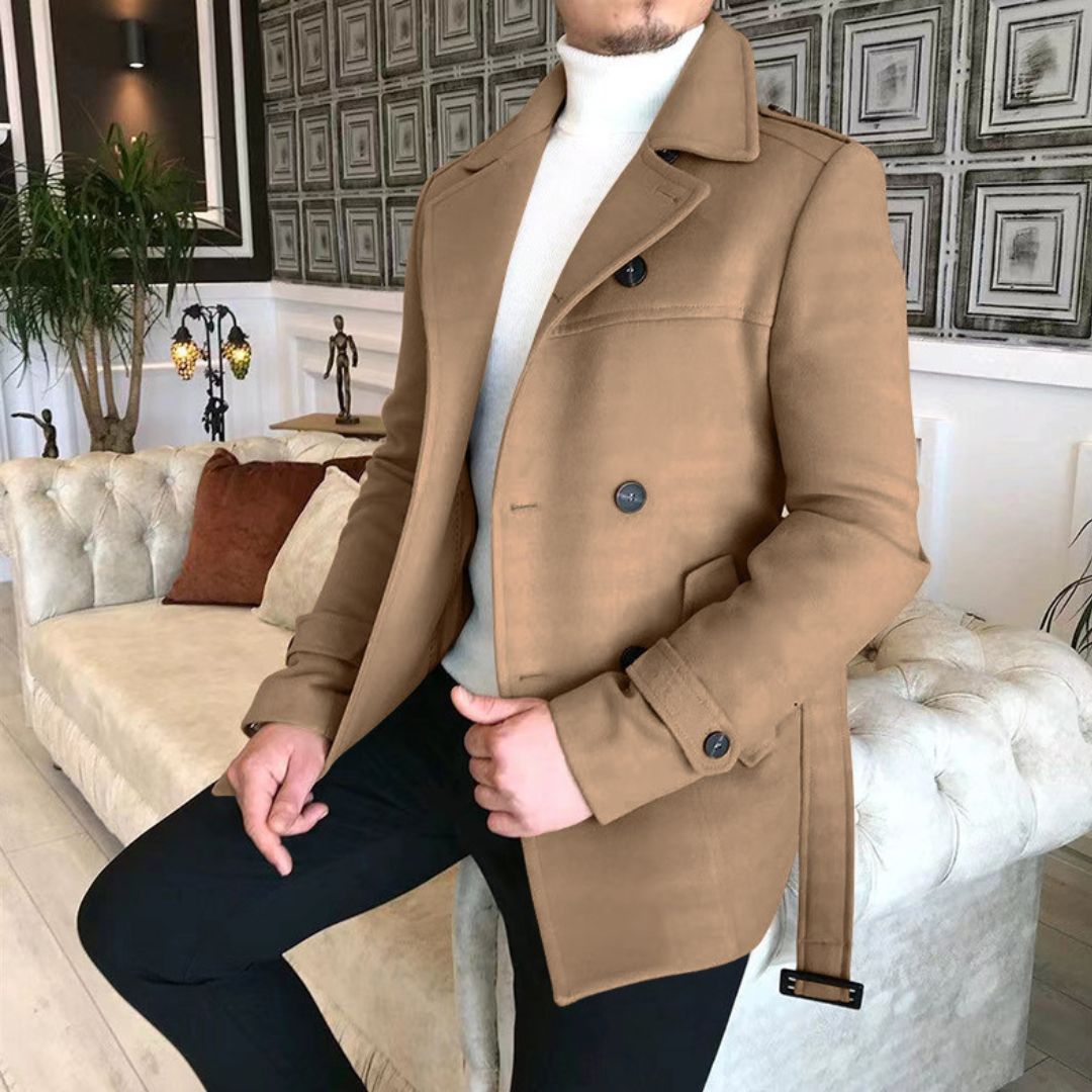 Oliver - Uld trenchcoat