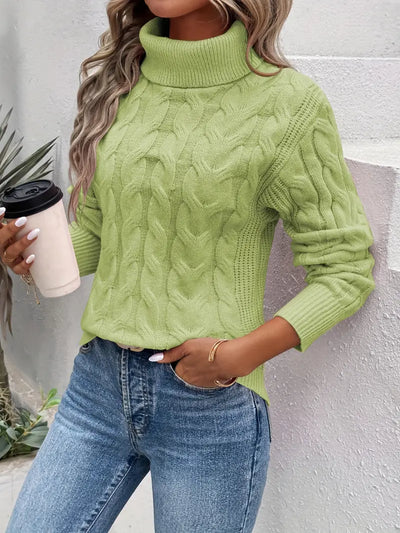 Armelle – Elegant og behagelig kabelstrikket sweater