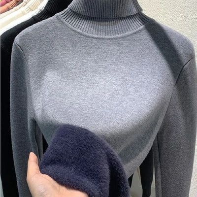 Clara - Varm Casual Rullekrave Sweater