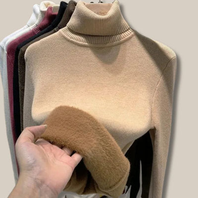 Clara - Varm Casual Rullekrave Sweater
