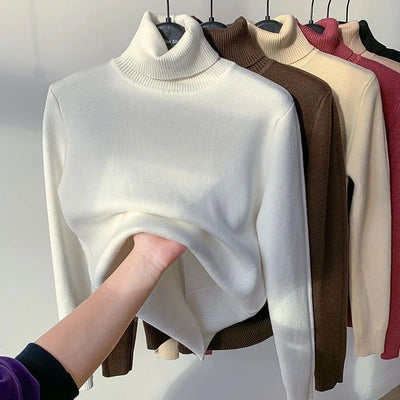 Clara - Varm Casual Rullekrave Sweater