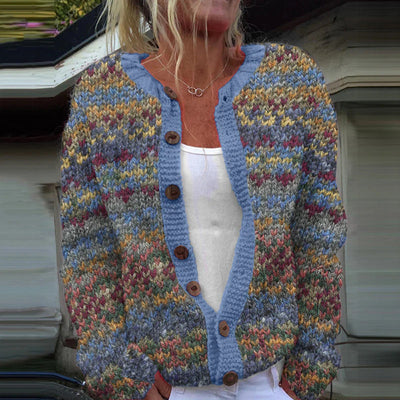 Sonja - Let cardigan med legende print